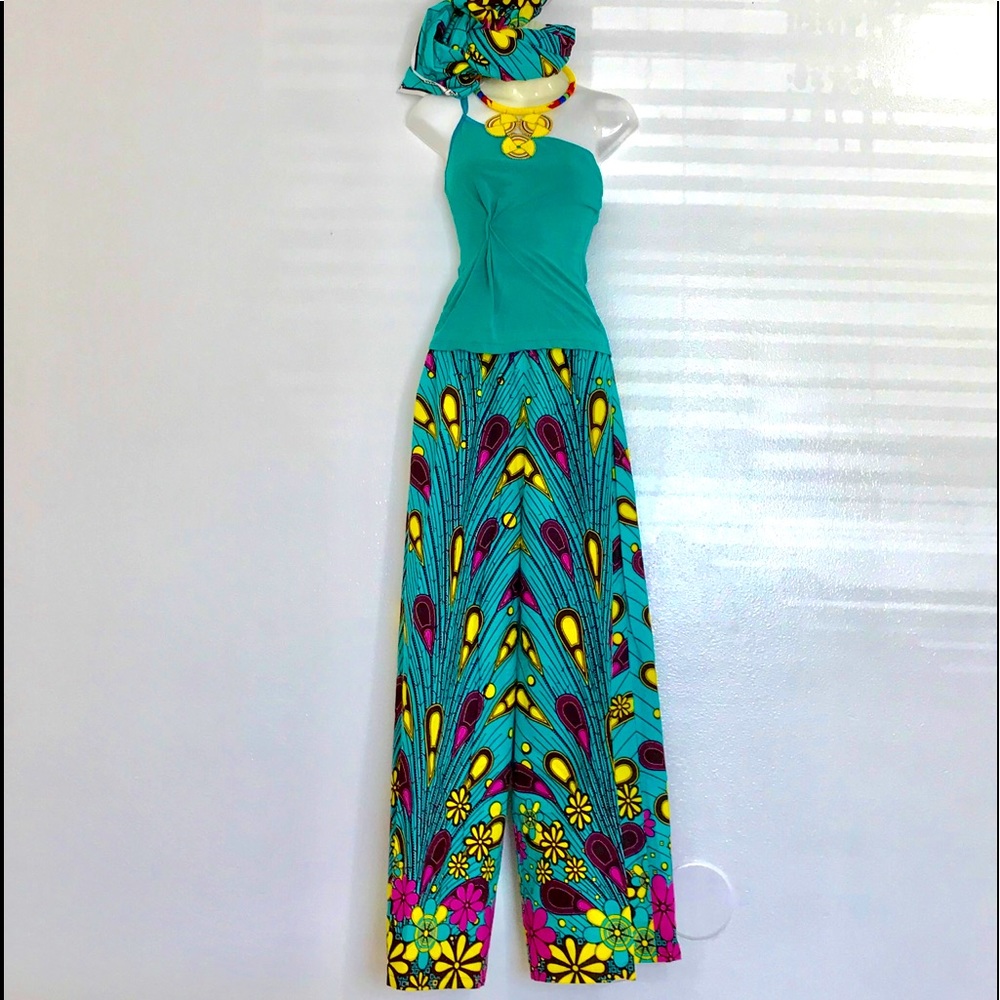 Pants. Trousers.  Wide pants. African Print